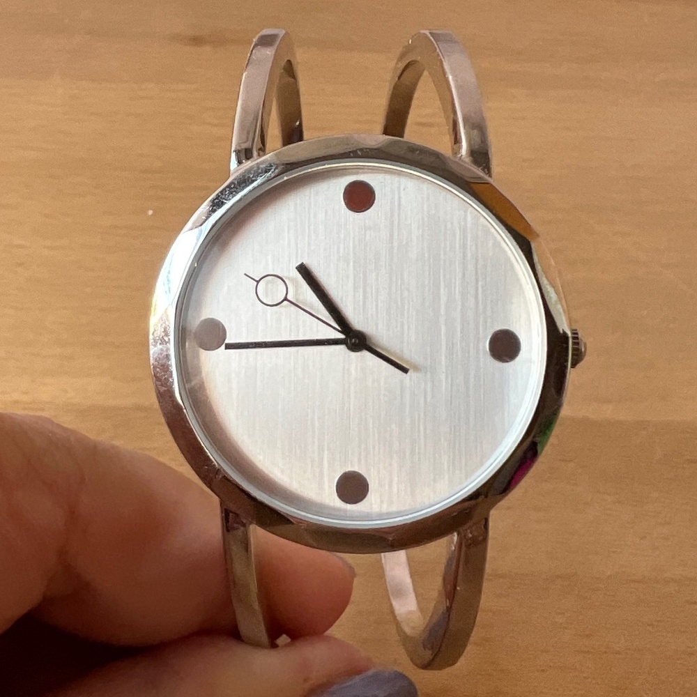 RLM STUDIO BY ROBERT LEE MORRIS 925 STERLING SILVER CUFF BRACELET WATCH UNWORN